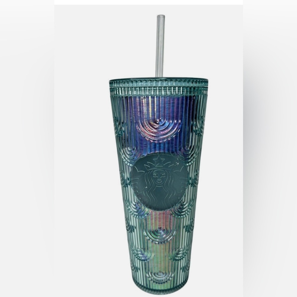 Starbucks 2022 Mermaid Siren Iridescent Gradient Scale 24oz Cup Tumbler